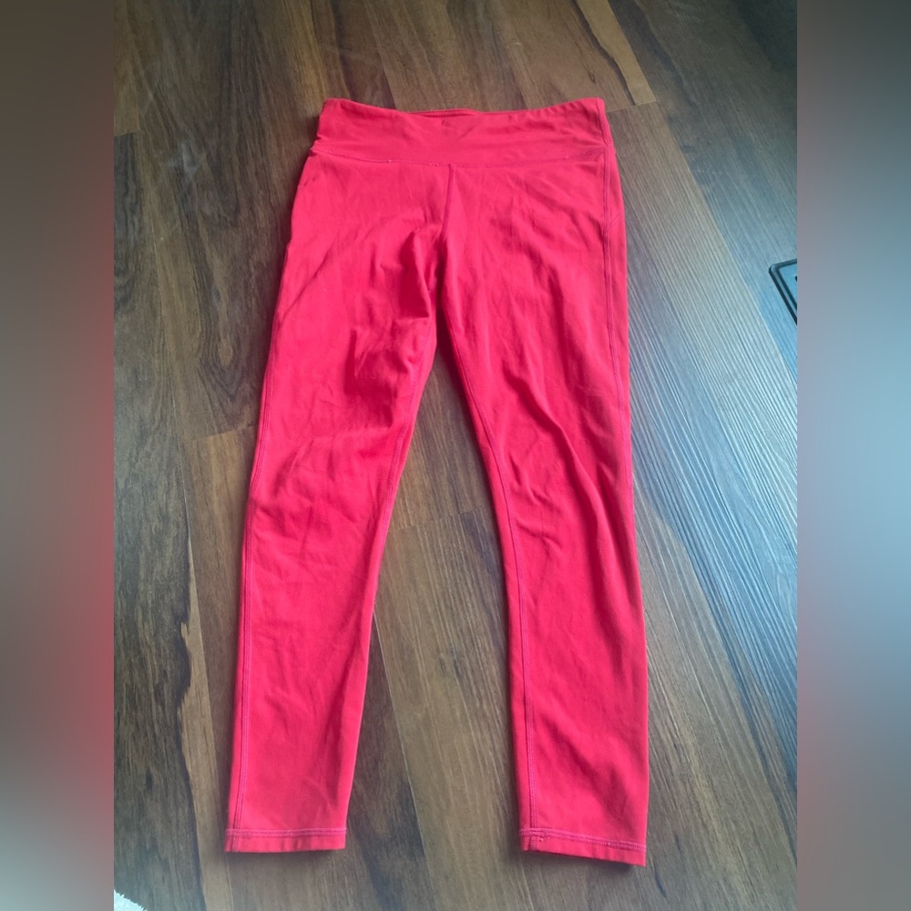 Pink/red Fabletics leggings